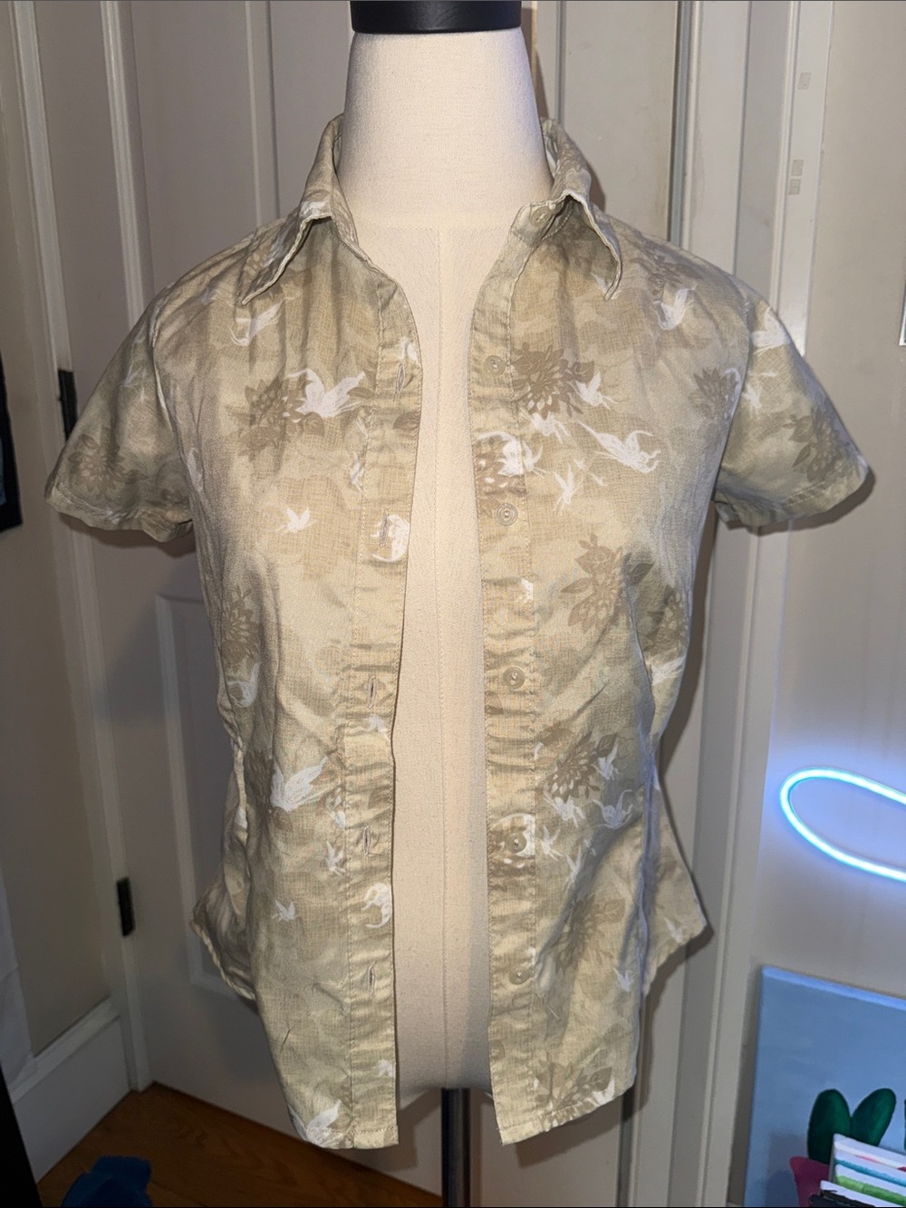 Royal Robbins Tan/White Performance Tee
